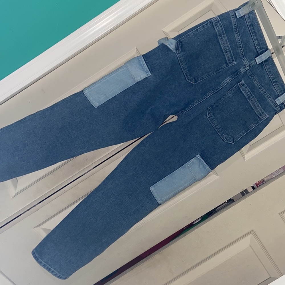 Pacsun denim cargo jeans